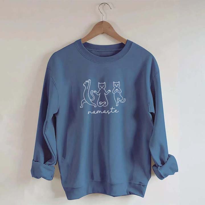 Groovy Cat Yoga Namaste Sweatshirt