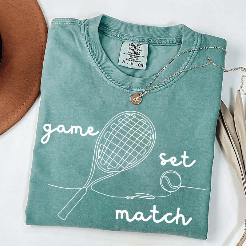 Tennis Game Set Match T-Shirt