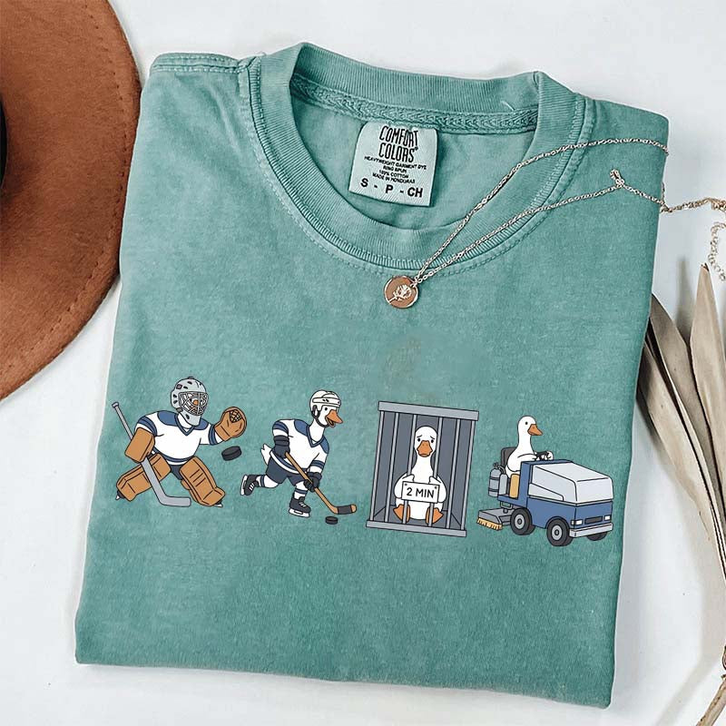 Goose Hockey Team Comfort Colors T-Shirt