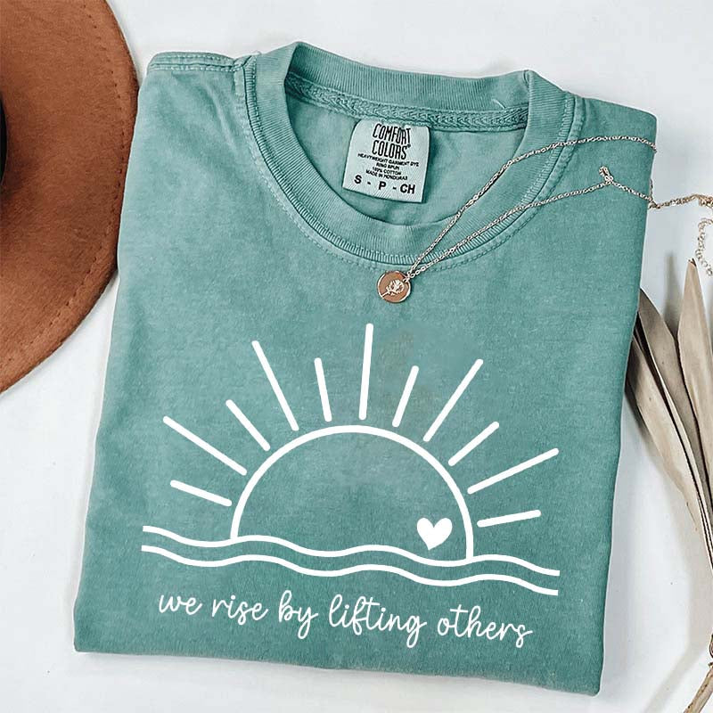 We Rise By Lifting Others Simple T-Shirt