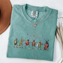 Vintage Insect Music Graphic T-Shirt