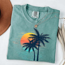 Retro Tropical Sunset T-Shirt