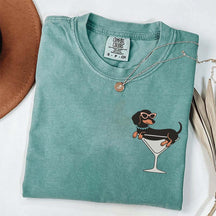 Weenies and Martinis Dachshund Weenie Tini T-Shirt