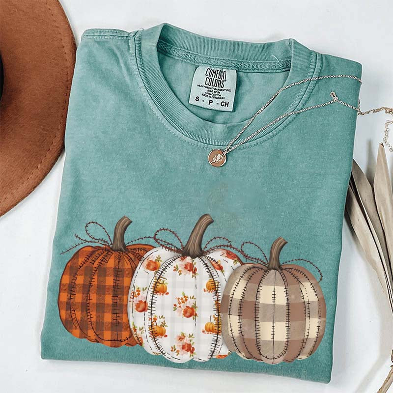 Autumn Fall Pumpkins Retro T-Shirt