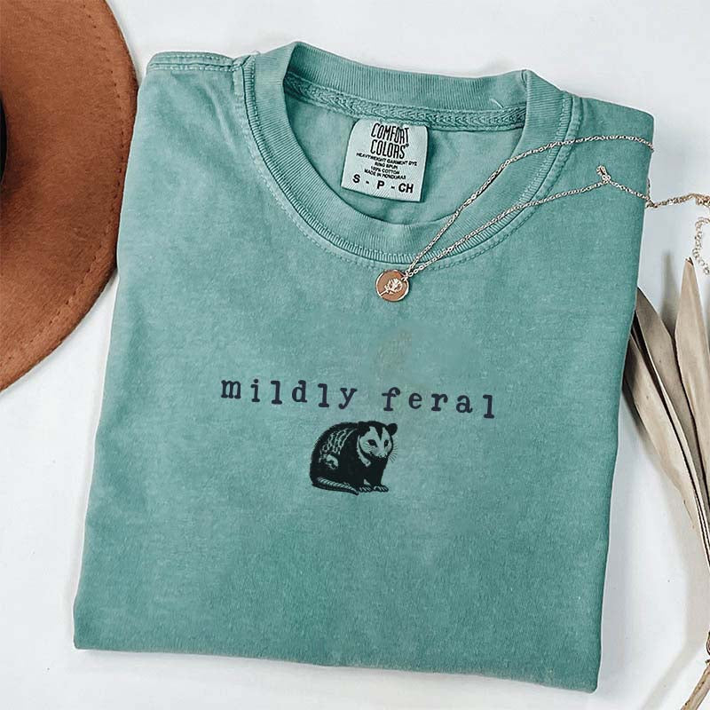 Comfort Colors Mildly Feral Possum T-Shirt