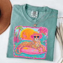 Retro Viral Summer Leopard T-Shirt