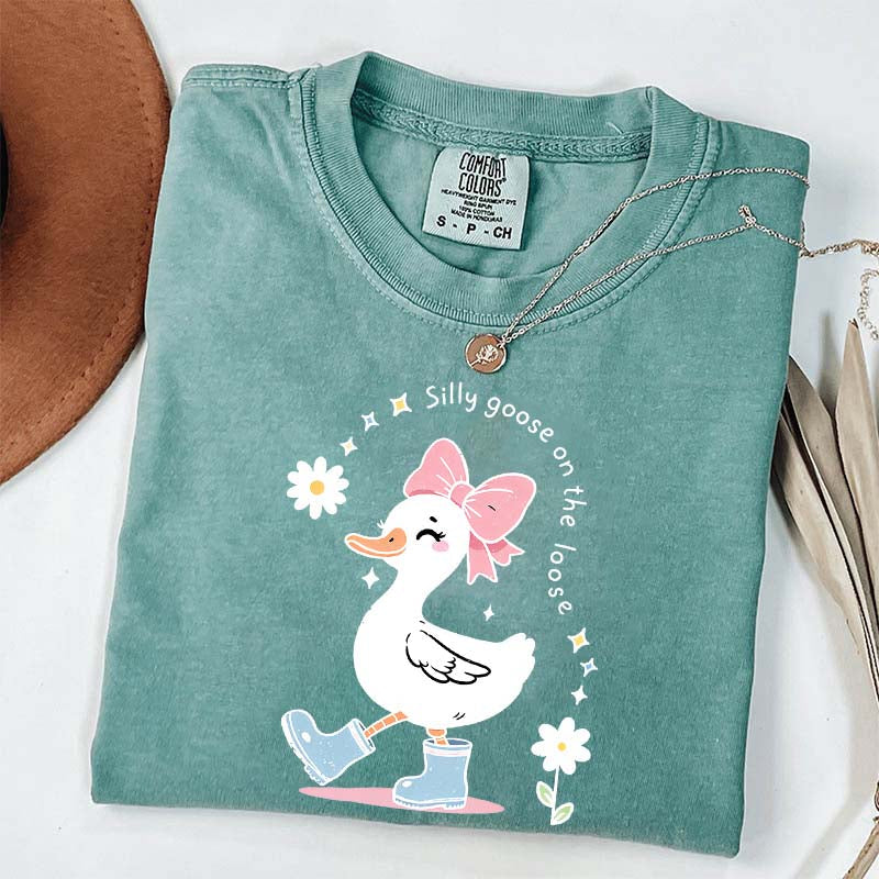 Silly Goose On The Loose Floral T-Shirt