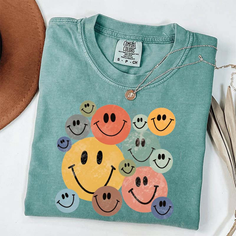 Retro Smiley Faces T-Shirt
