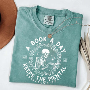 A Book a Day Skeleton T-Shirt