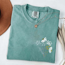 Minimal Daisy Flower T-Shirt