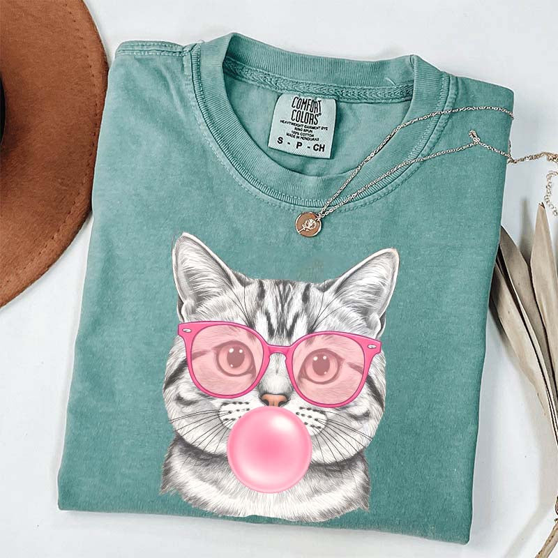 Bubble Gum Kitten Vintage Style T-Shirt