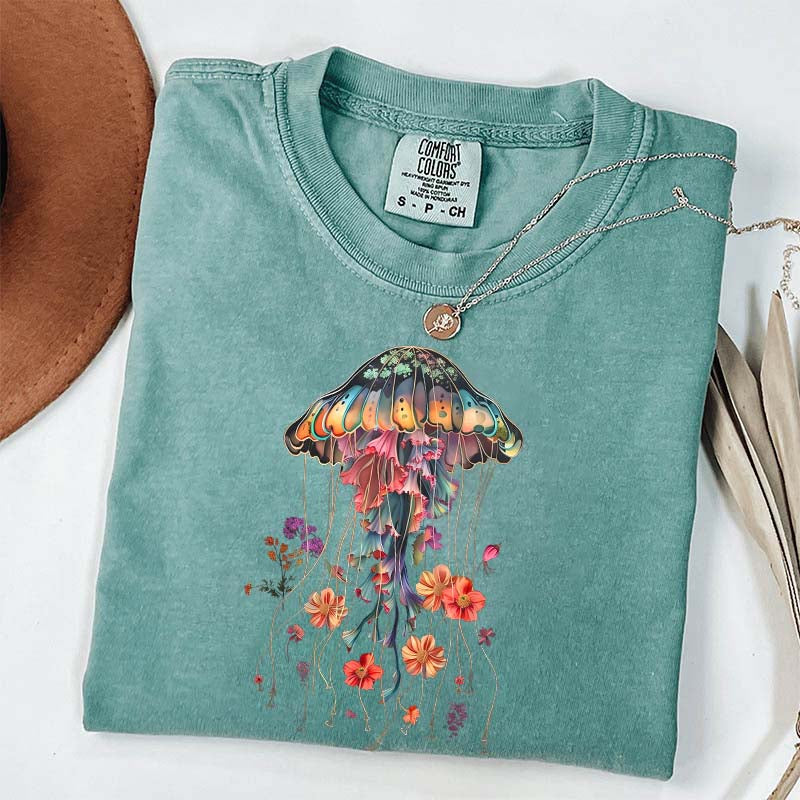 Floral Jellyfish T-Shirt