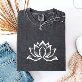Minimalist Lotus Flower T-Shirt