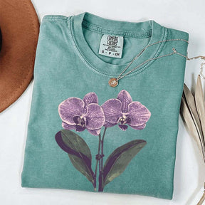 Vintage Orchid Flower Lover T-Shirt