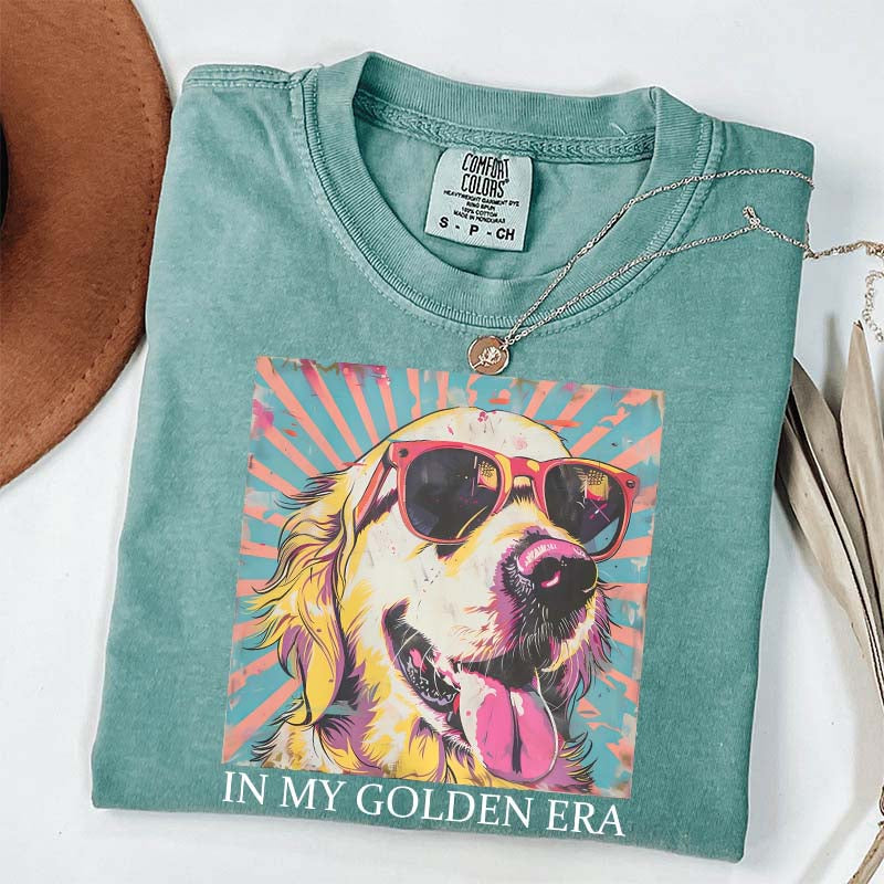 In My Golden Retriever 70s Era T-Shirt