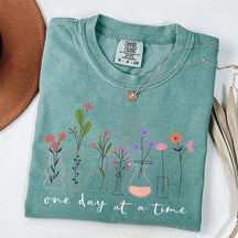 One Day At a Time Positive Quotes T-Shirt