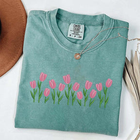 Cute Minimalist Tulip T-Shirt