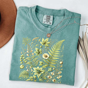 Botanical Fern & Wildflowe T-Shirt