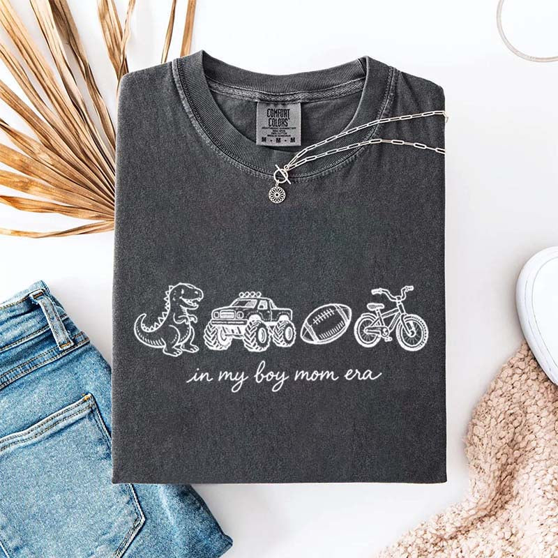 In My Boy Mom Era Football Monster Truck T-Shirt