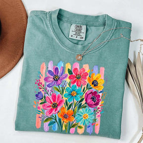 Comfort Colors Daisy Brushstroke Floral T-Shirt