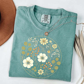 Wildflower Vintage Floral Ring T-Shirt