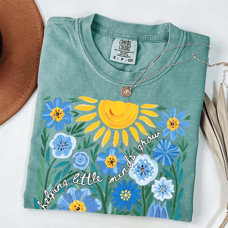 Helping Little Minds Grow Floral T-Shirt