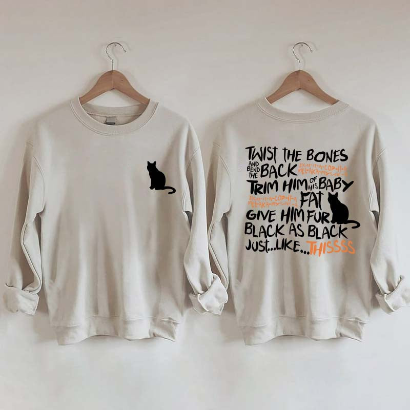Funny Twist The Bones Cute Hocus Pocus Sweatshirt