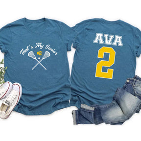 Custom Senior Lacrosse Team T-Shirt