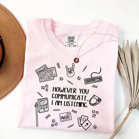 Everyone Communication Speechie AAC Bcba Aba T-Shirt