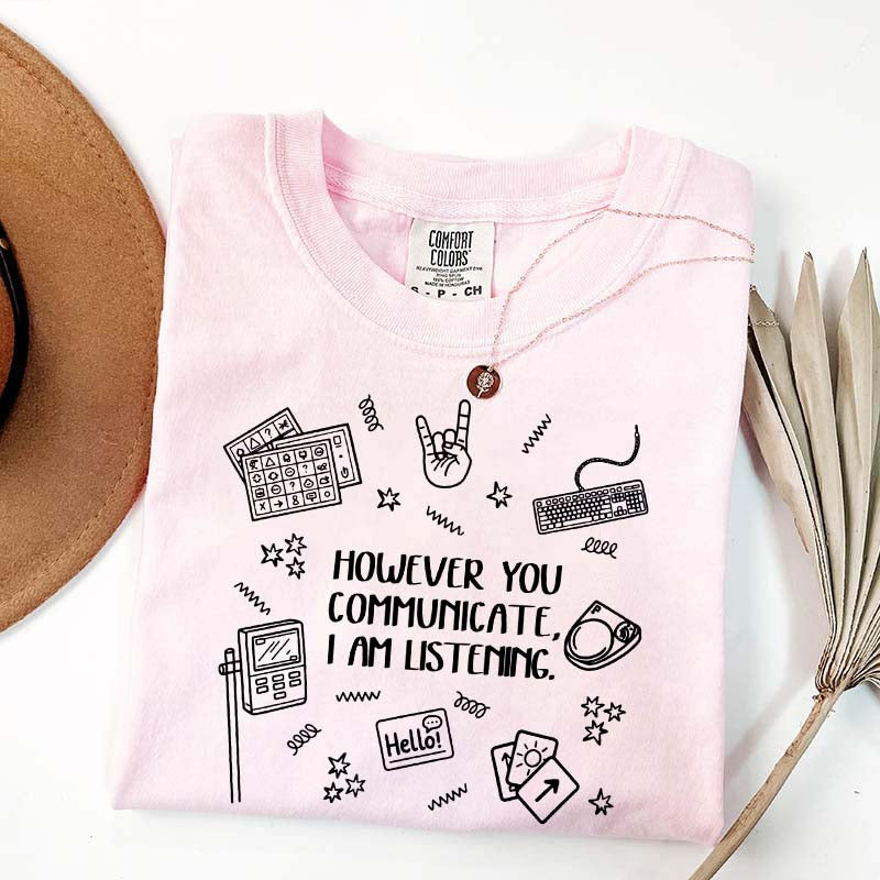 Everyone Communication Speechie AAC Bcba Aba T-Shirt