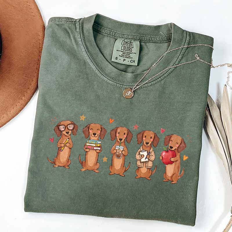 Dachshund Teacher Wiener Dog School T-Shirt