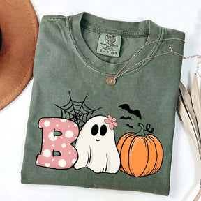 Boo Comfort Colors Pumpkin T-Shirt