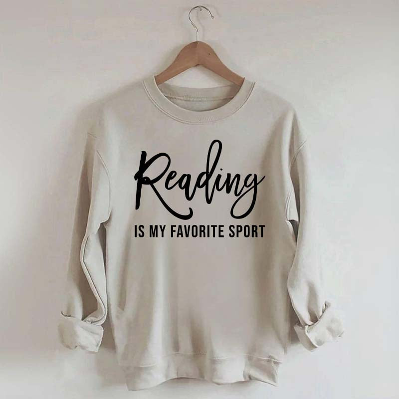 Reading Is My Favorite Sport Bookworm Sweatshirt