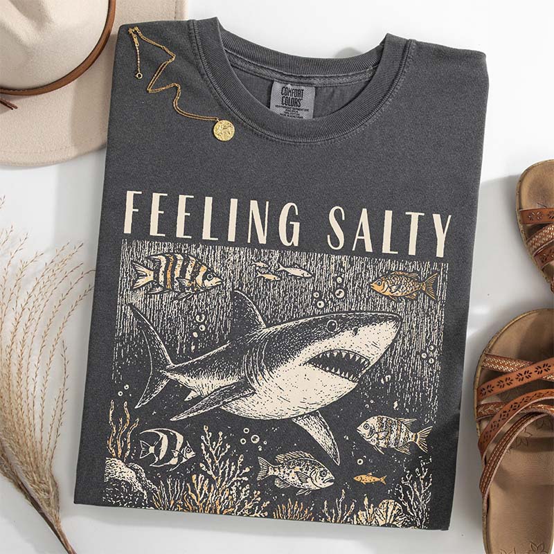 Feeling Salty Retro Summer Ocean T-Shirt