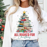 All Booked for Christmas Teacher Sweatshirt