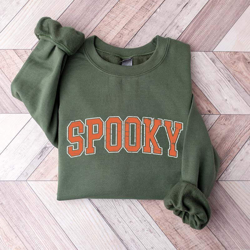 Retro Orange Stay Spooky Sweatshirt