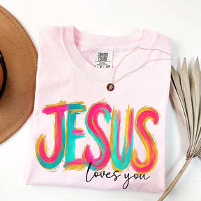 Comfort Colors Jesus Loves You Faith T-Shirt