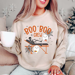 Boo Boo Crew Nurses Skeleton Sweatshirt