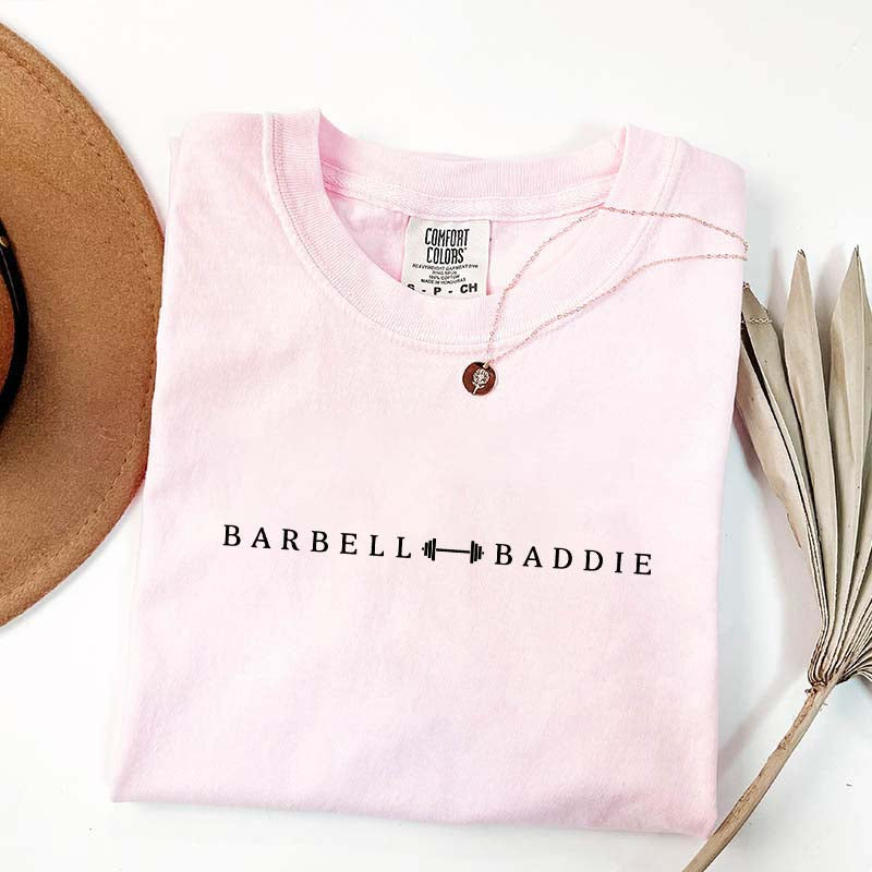 Weightlifting Barbell Baddie T-Shirt