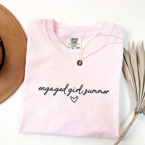 Engaged Girl Summer Comfort Colors T-Shirt