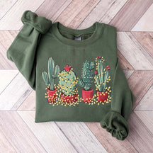 Christmas Cactus Cute Sweatshirt