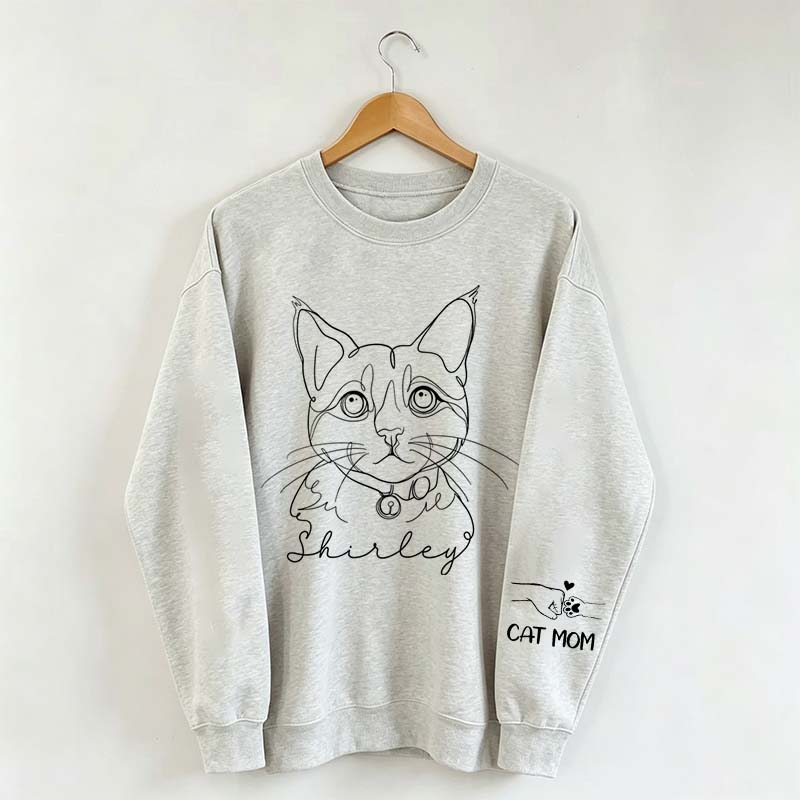 Personalized Pet Photo Dog Cat Sweatshirt