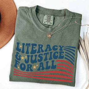 Literacy And Justice For All T-Shirt