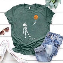 Well Shit Skeleton Halloween T-Shirt