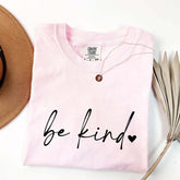 Inspirational Be Kind Heart Minimalist T-Shirt