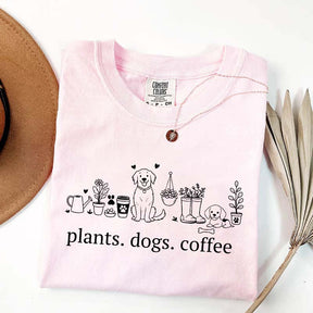 Plant and Dog Lover Summer T-Shirt
