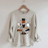 Halloween Ghost Cats Sweatshirt