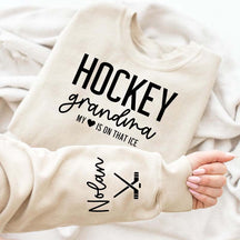 Custom Ice Hockey Grandma Sweatshirt