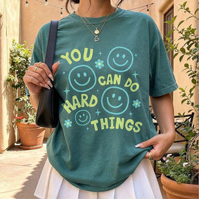 You Can Do Hard Things Motivational T-Shirt