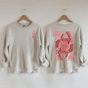 Queen of Hearts Valentines Sweatshirt